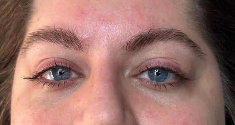 Before Image: Lash Lift and Tint - front