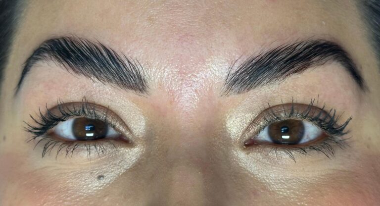 After Image: Brow Lamination and Shaping - front