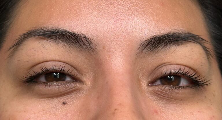 Before Image: Brow Lamination and Shaping - front