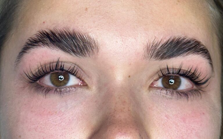 After Image: Lash Lift and Brow Lamination with Shaping - front
